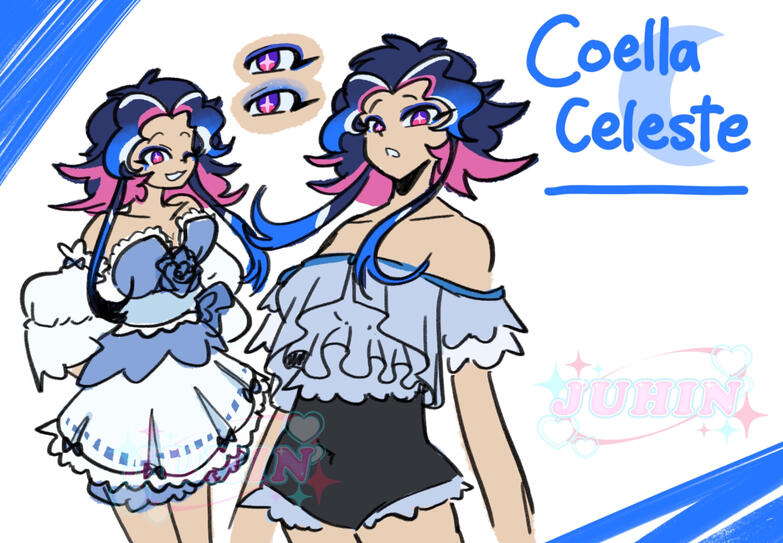 Coella Reference Sheet Character Design